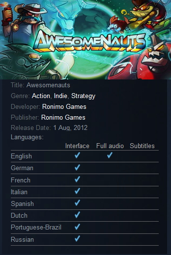 Awesomenauts Steam - Click Image to Close